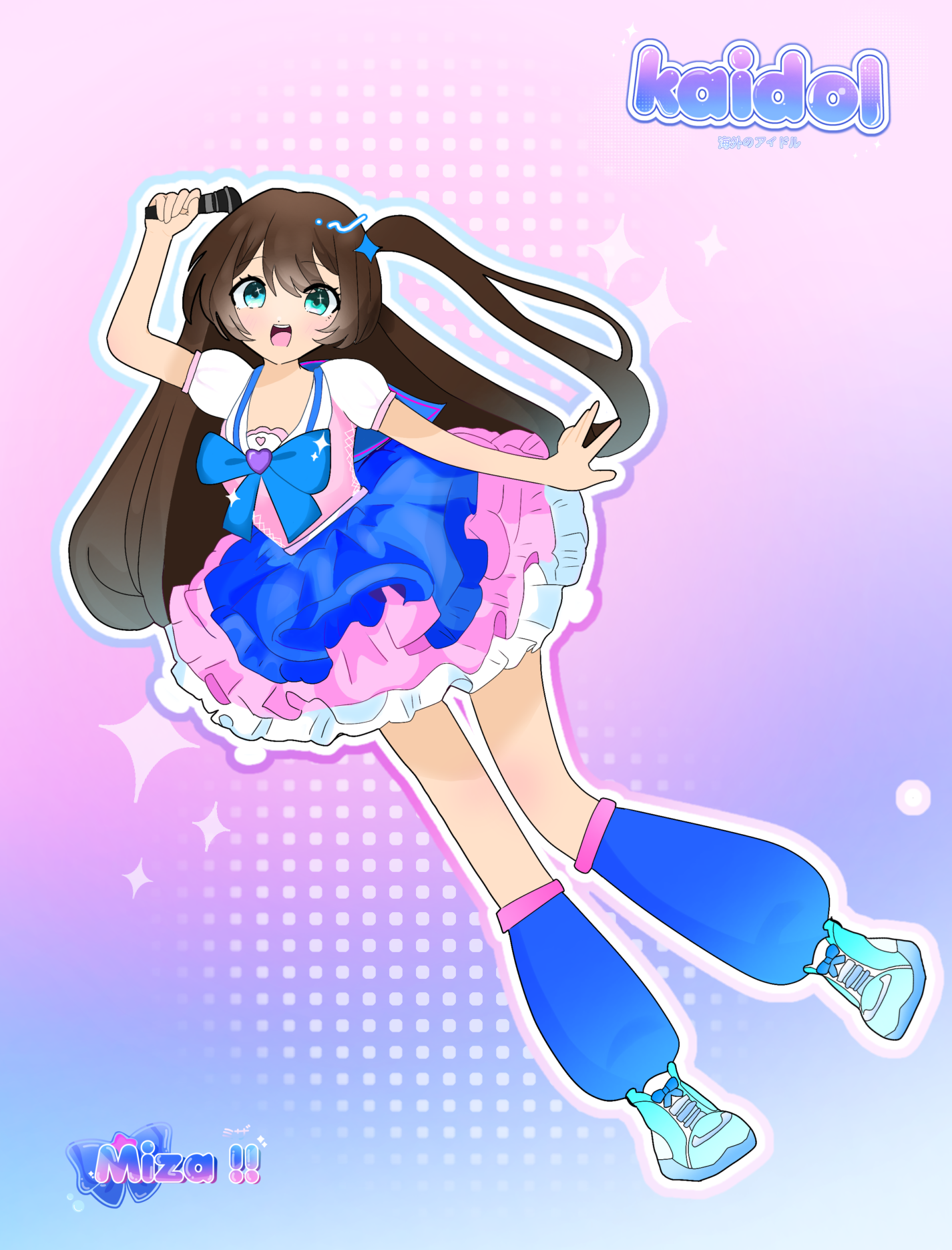 Miza Kaigai Idol Acrylic Standee